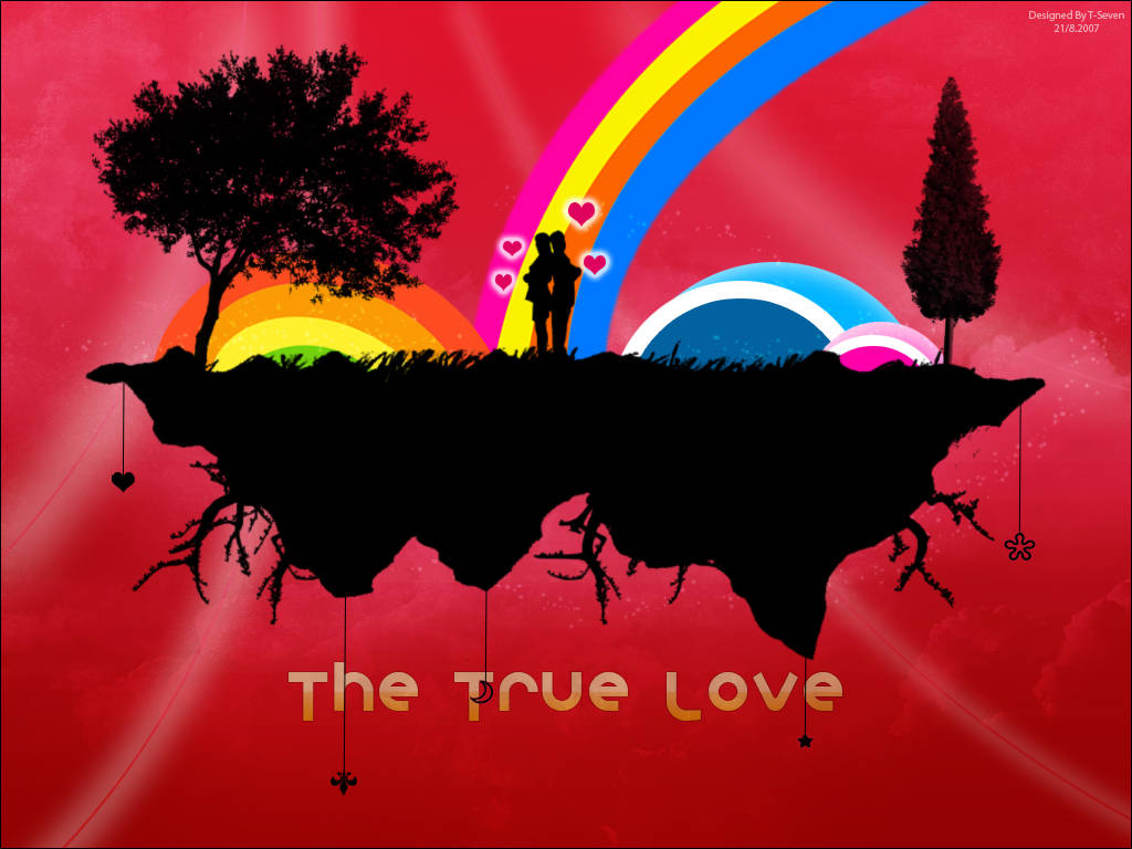 Interesting True Love Art Wallpaper
