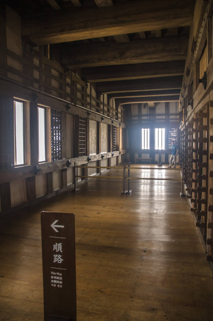 Interiør af Himeji-slottet Wallpaper