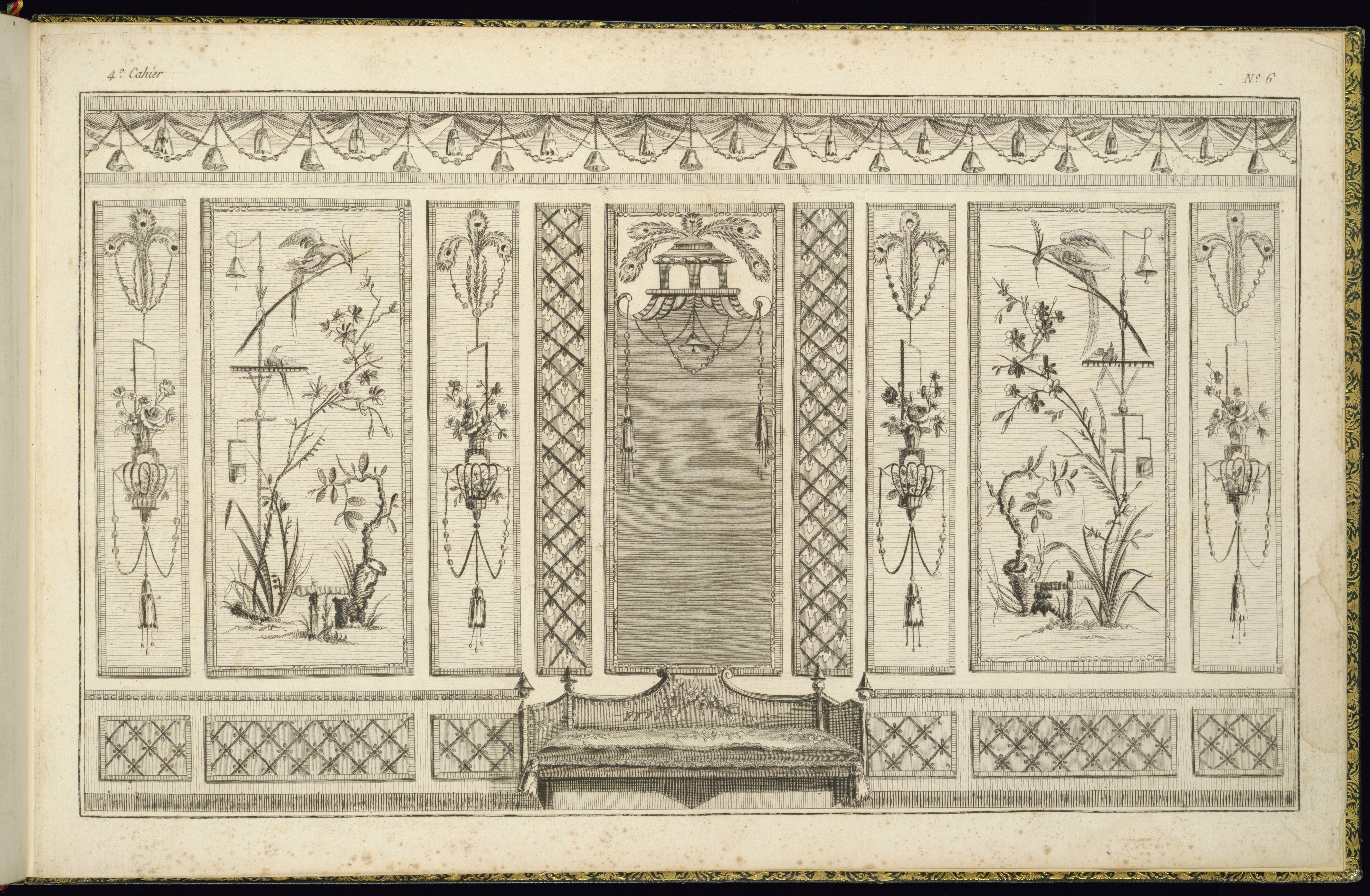 Interior Wall Elevation with a Sofa Wallpaper