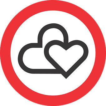 Interlocking Hearts Icon PNG