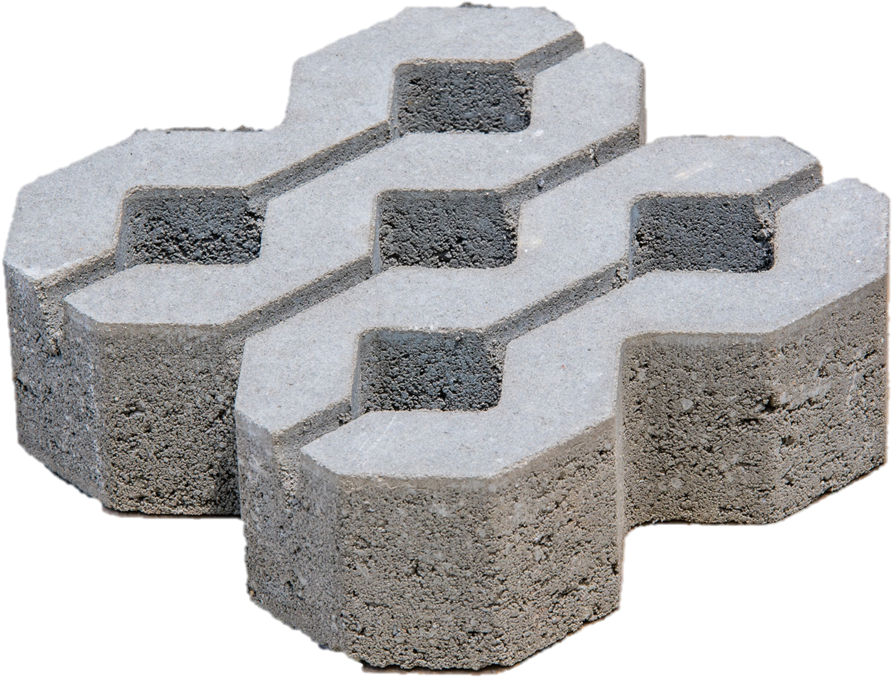 Interlocking Paving Stones Texture PNG