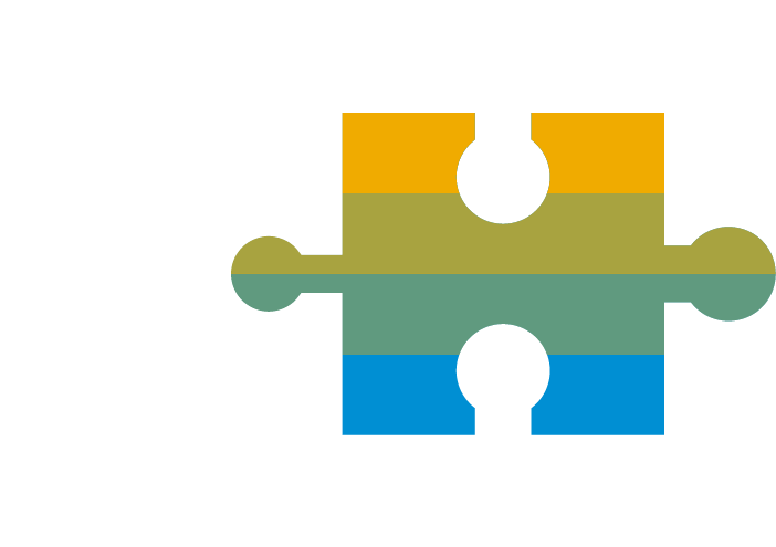 Interlocking Puzzle Pieces Graphic PNG