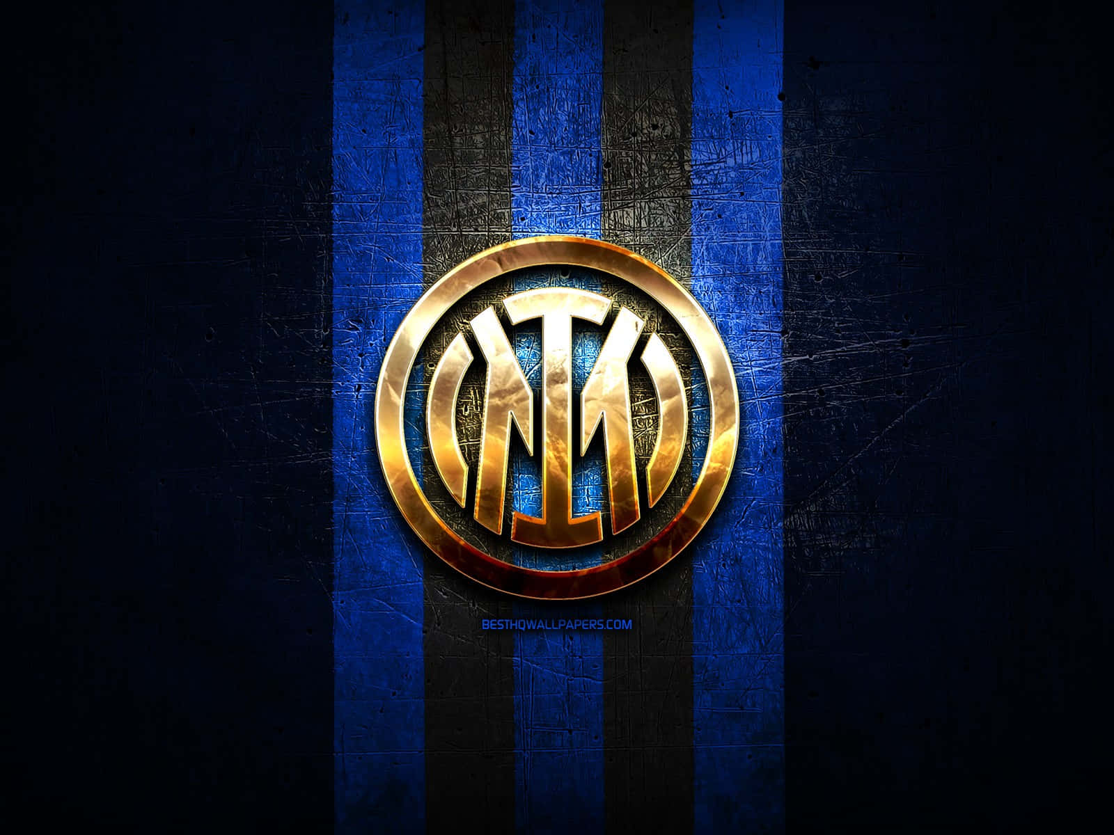 Intermediate Golden Emblem Logo Inter Milan Wallpaper