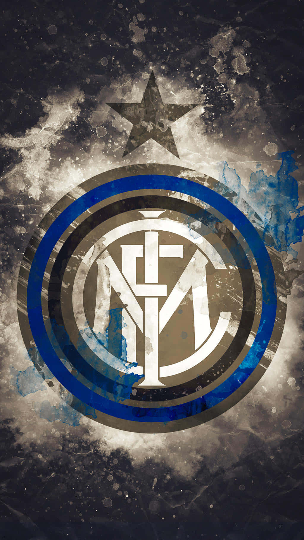 Intermediate Smoke Art Logo Inter Milan Wallpaper