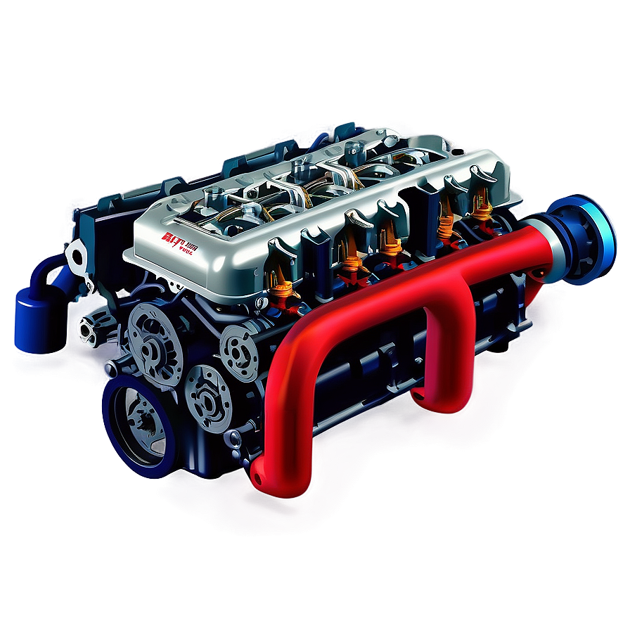 Internal Combustion Car Engine Png 06132024 PNG