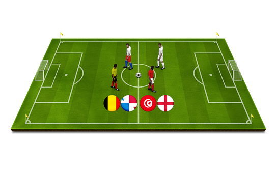 International Soccer Match Setup PNG