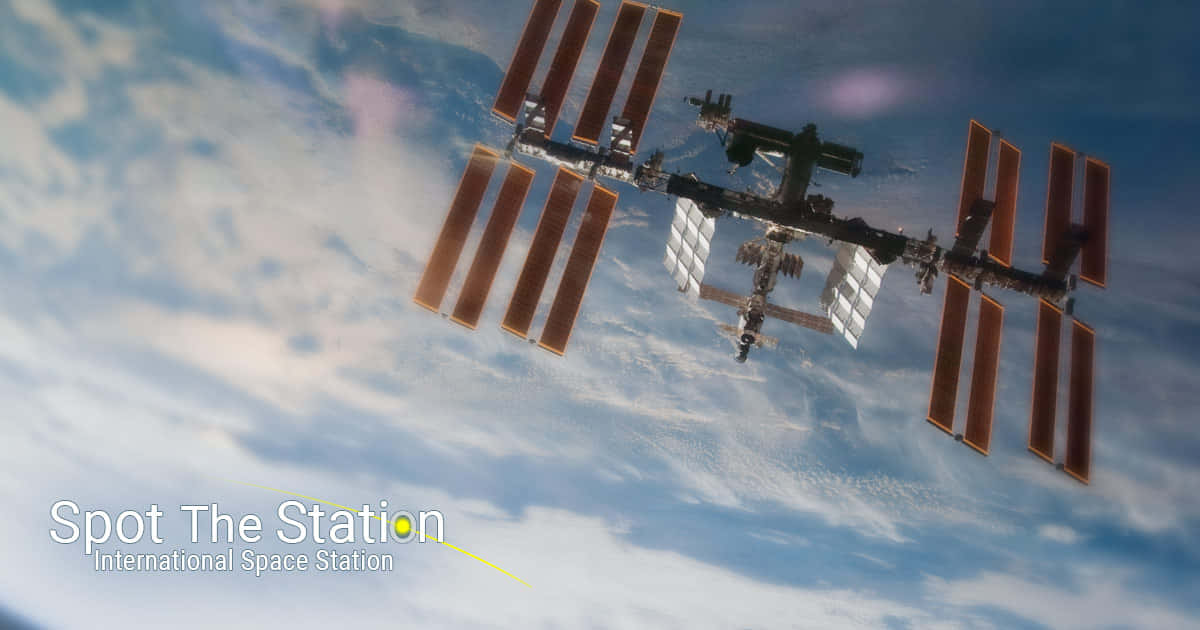 International Space Station Orbiting the Earth Wallpaper