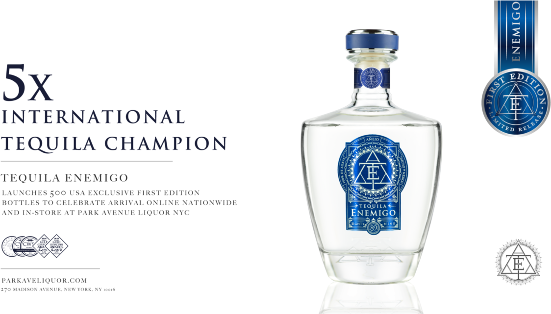 International Tequila Champion Enemigo Bottle PNG