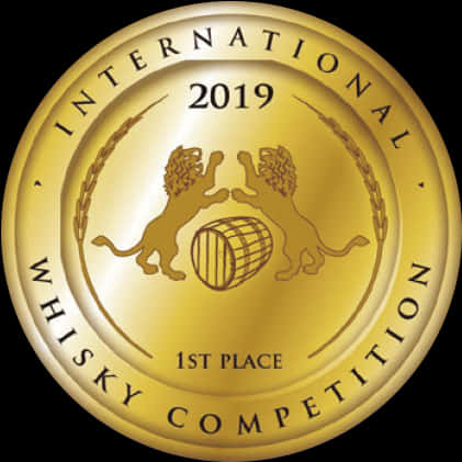 International Whisky Competition2019 Gold Medal PNG