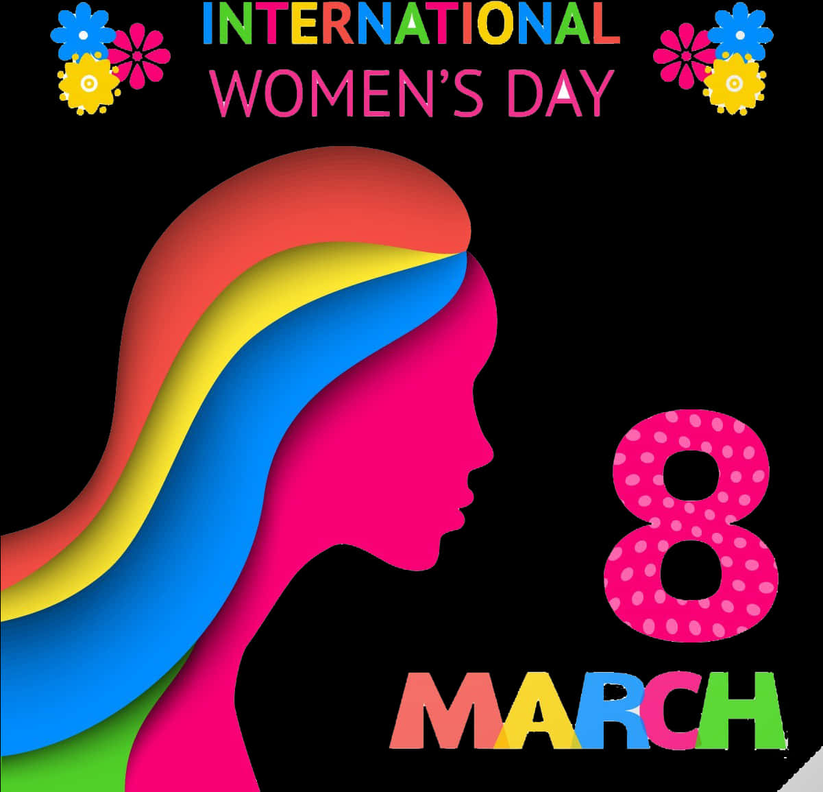 International Womens Day Celebration Graphic PNG