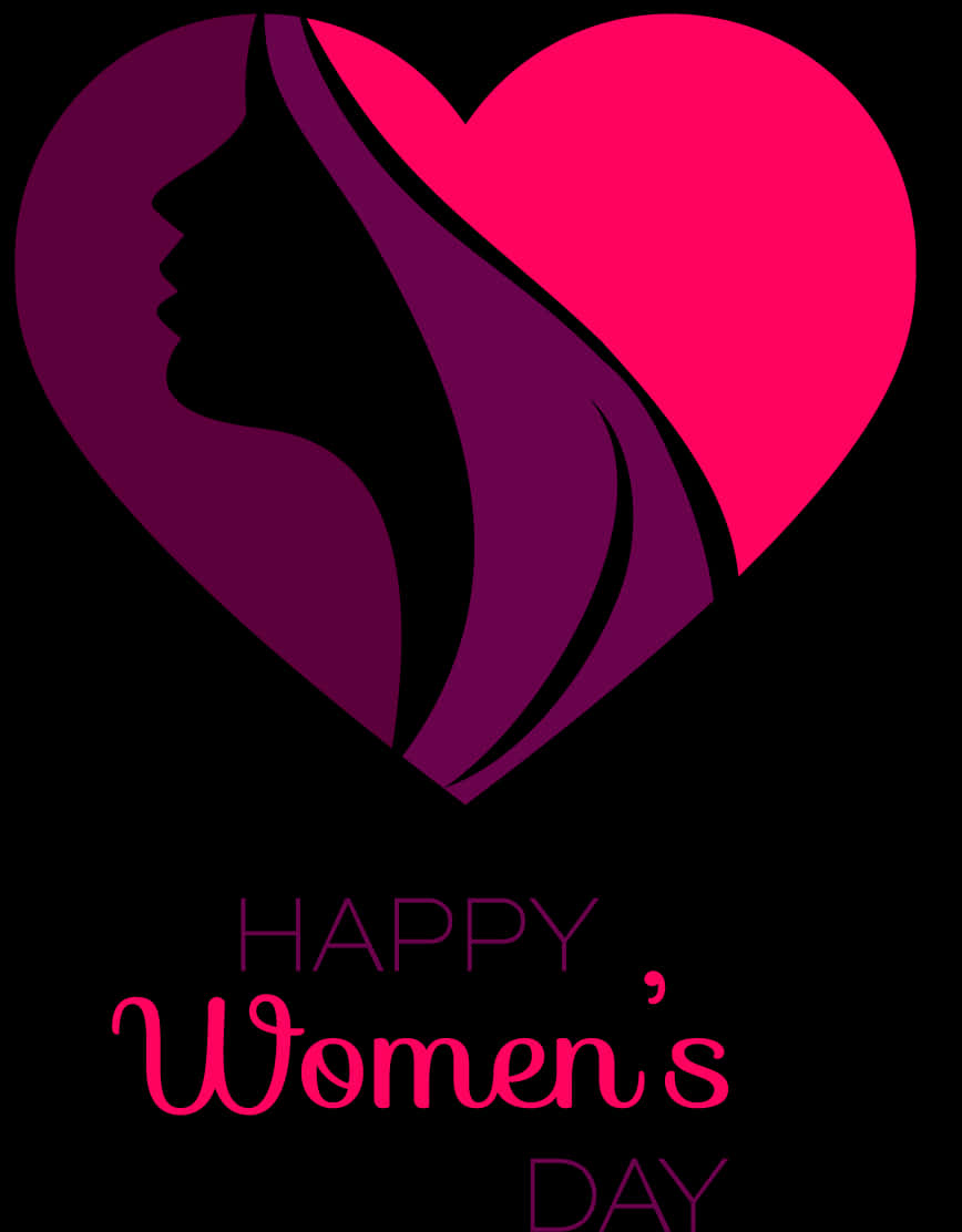 International Womens Day Heart Silhouette PNG