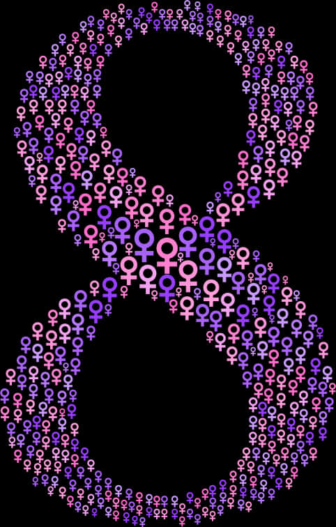 International Womens Day Symbol Art PNG