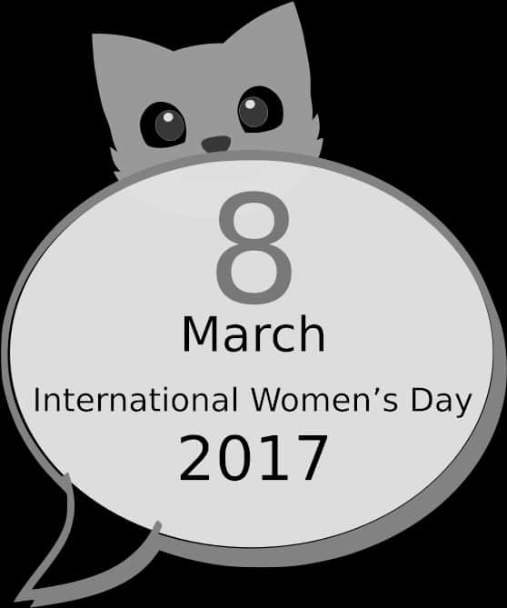 International Womens Day2017 Cat Graphic PNG
