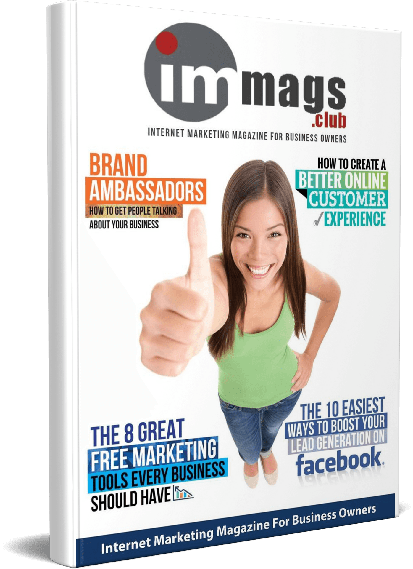 Internet Marketing Magazine Cover PNG
