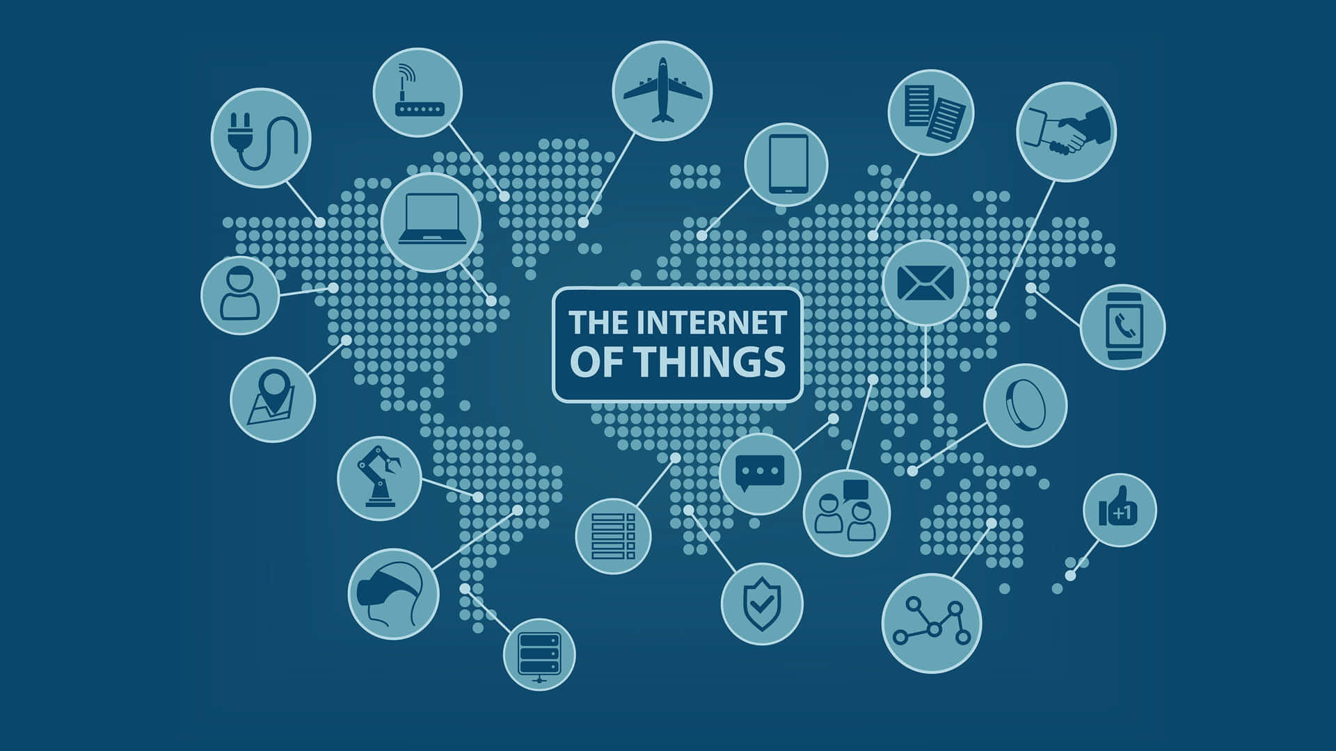 Internetof Things Concept Network Wallpaper