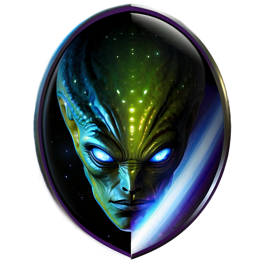 Interstellar Alien Emblem Png 05032024 PNG