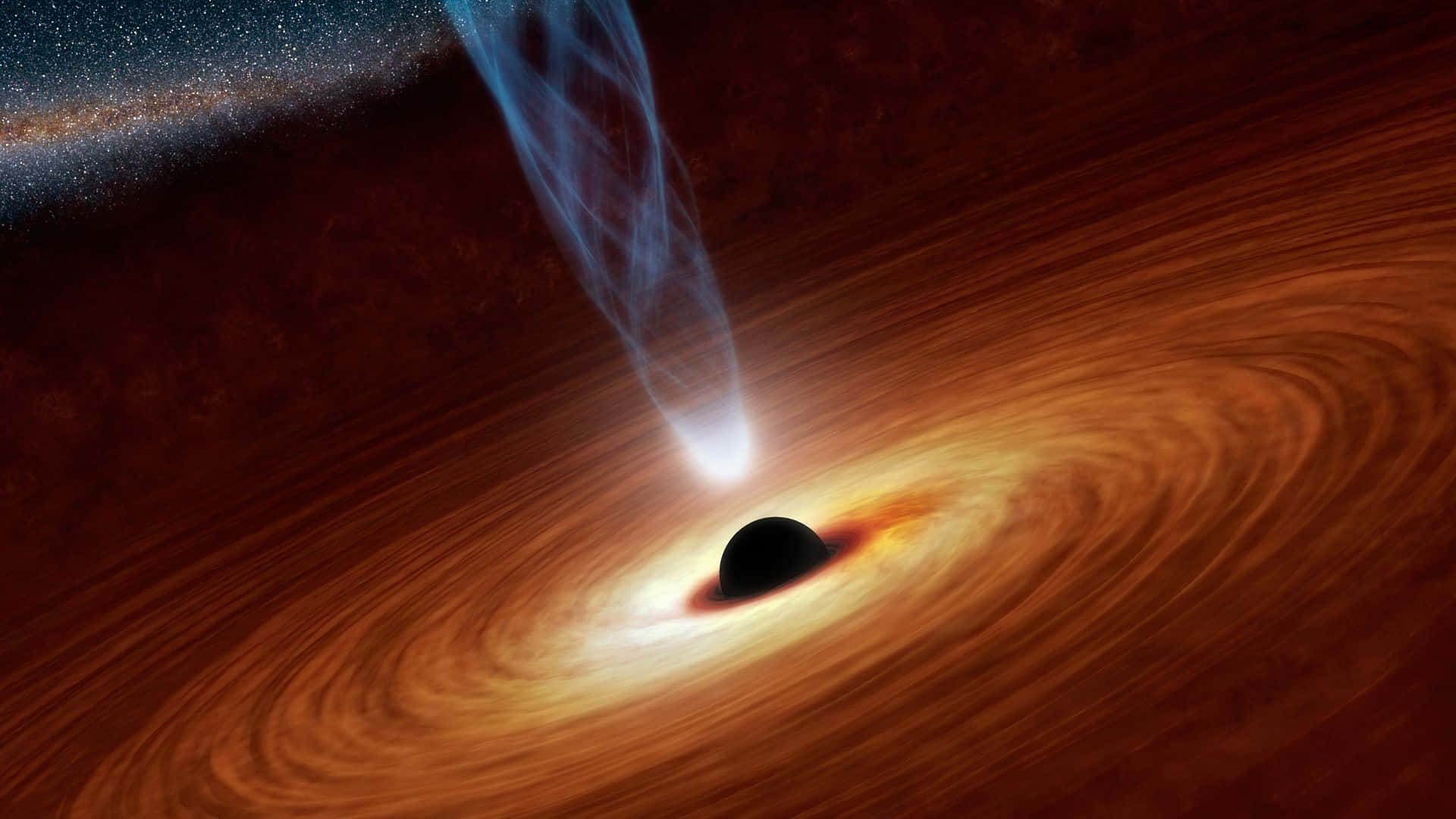 Einblick In Die Launen Eines Interstellaren Schwarzen Lochs Wallpaper