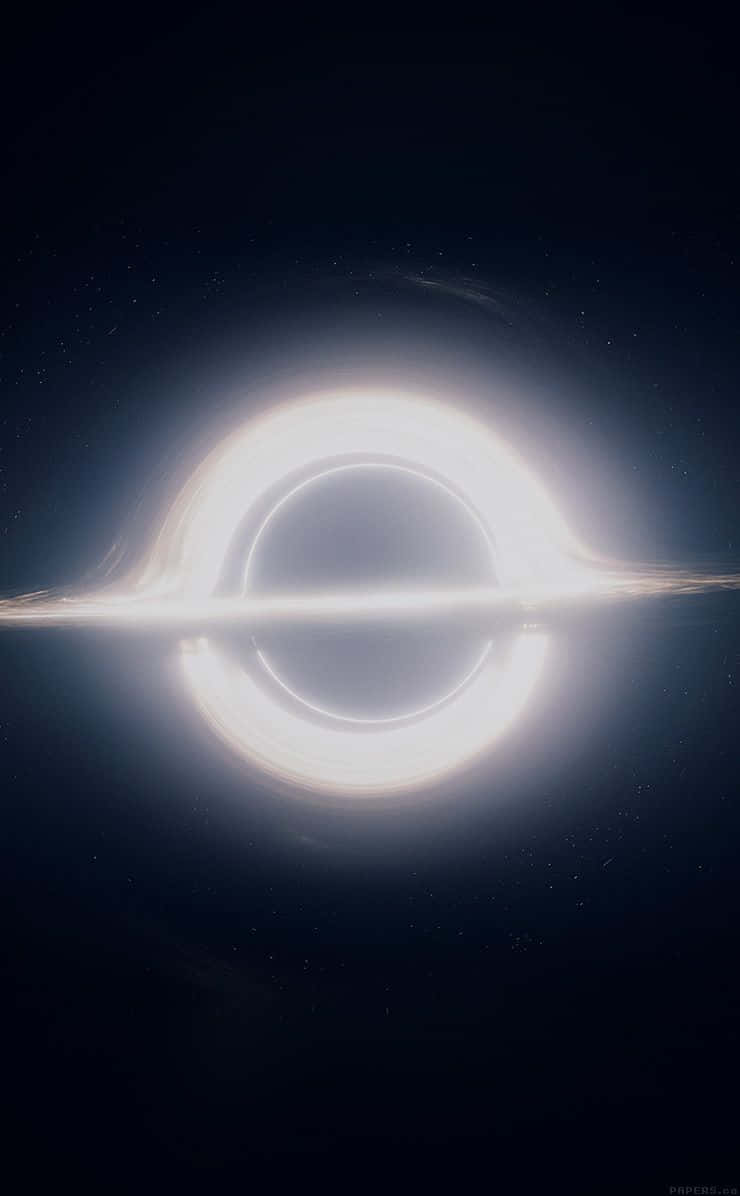 Blackhole Raffigurato Nel Film Interstellar. Sfondo