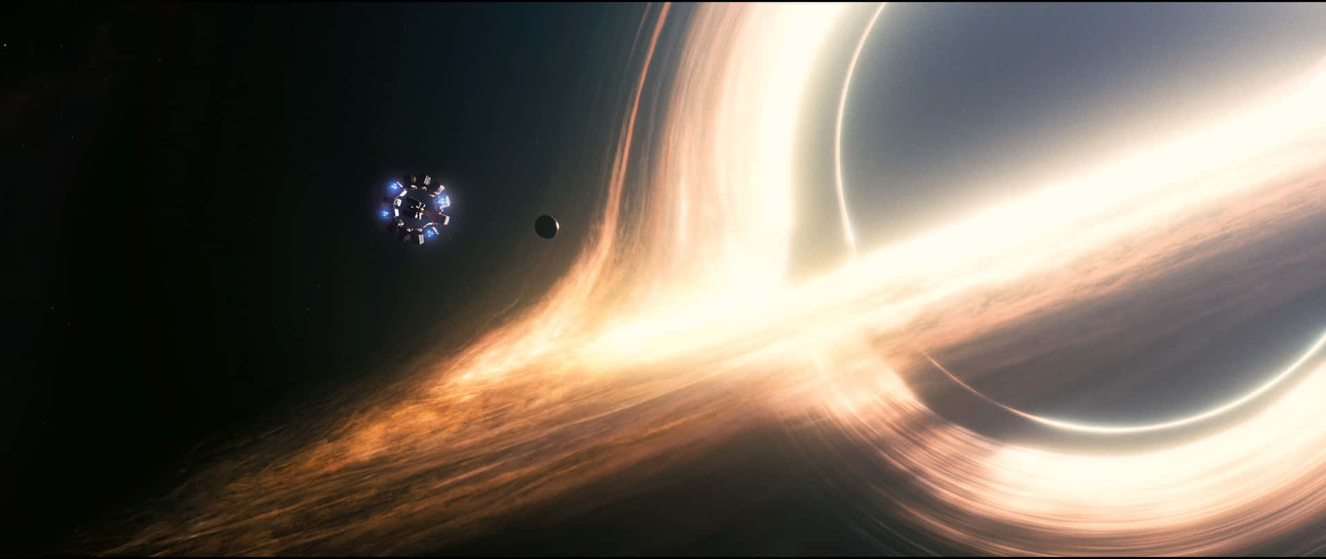 Einblick Auf Das Interstellare Schwarze Loch Wallpaper