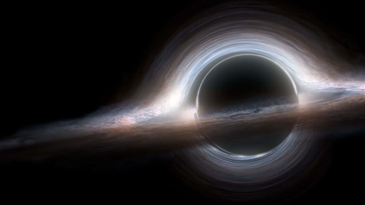 Beundre skønheden i Interstellar Black Hole tapetet! Wallpaper