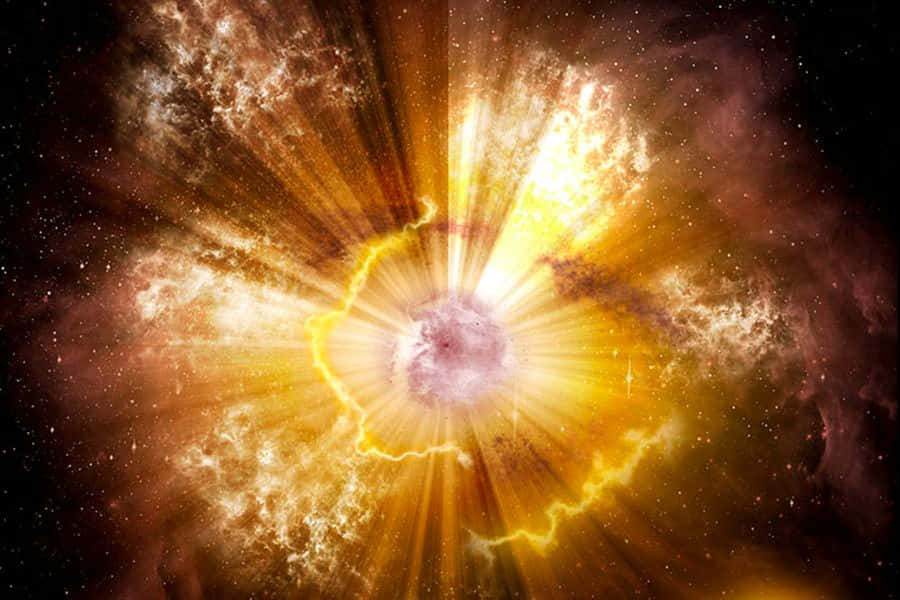 Enchanting Interstellar Cloud in Deep Space Wallpaper