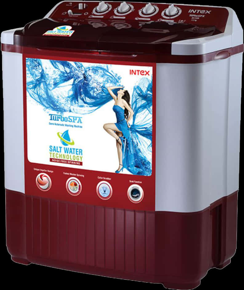 Intex Semi Automatic Washing Machinewith Salt Water Technology PNG