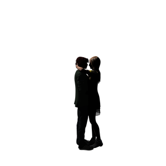 Intimate Couple Dark Backdrop PNG
