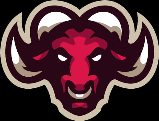 Intimidating Bull Mascot Logo PNG