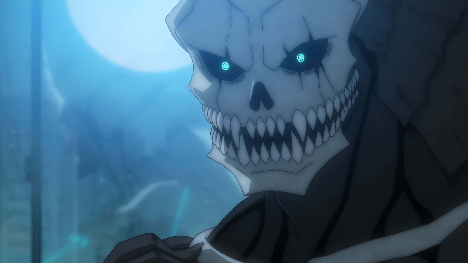 Intimidating_ Skull_ Figure_ Anime_ Scene Wallpaper