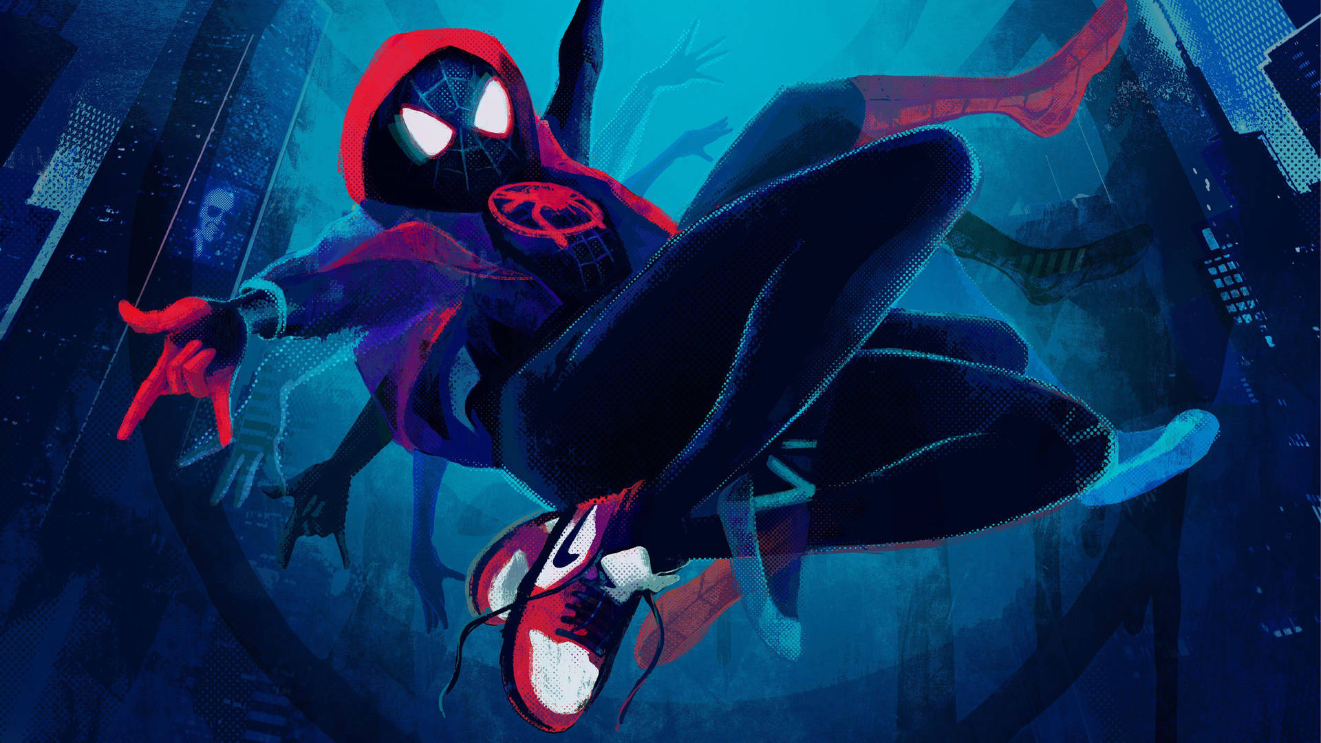 Into The Spider Verse Art Background