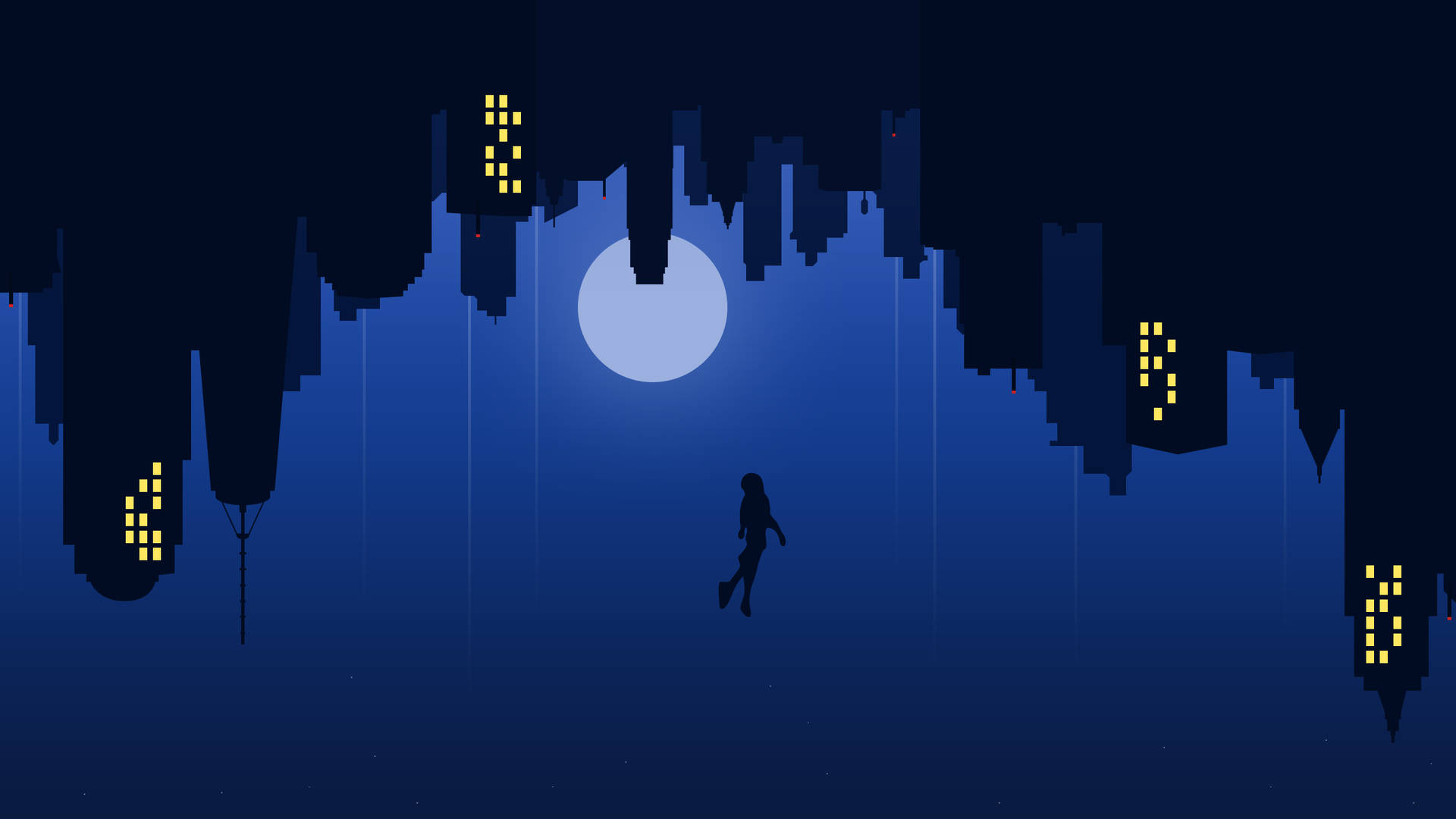 Into The Spider Verse Night View Background