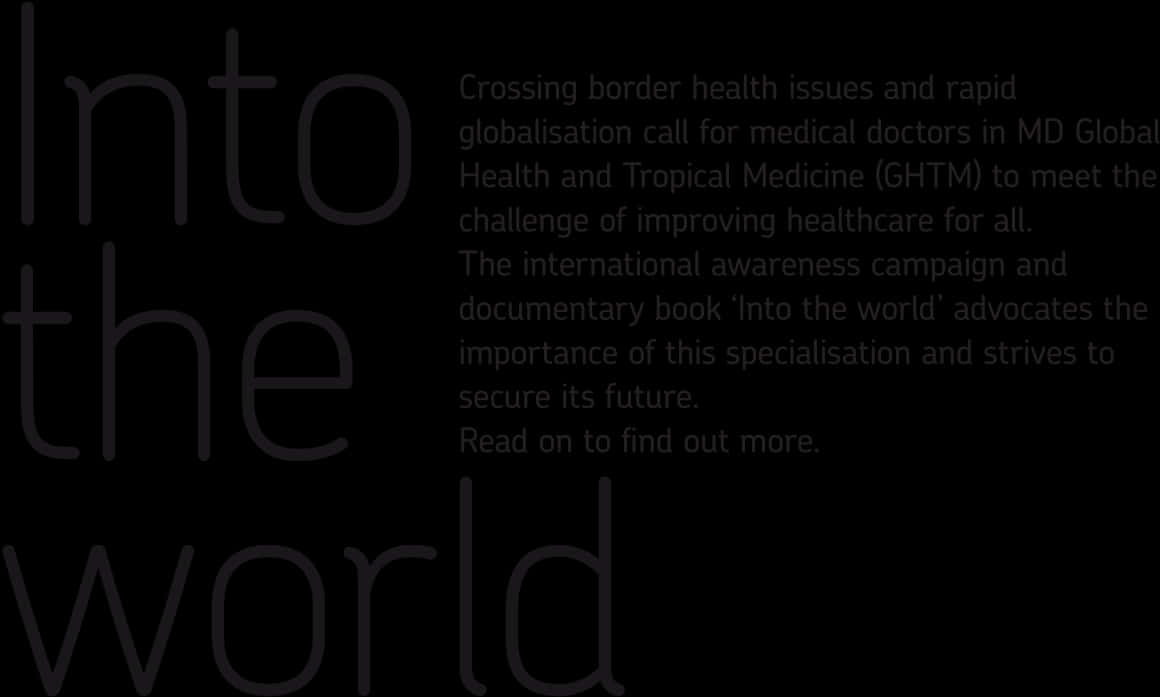 Intothe World Global Health Campaign PNG