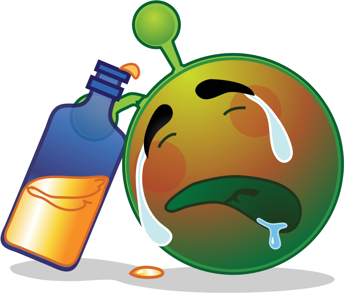 Download Intoxicated Emoji Spilled Drink | Wallpapers.com