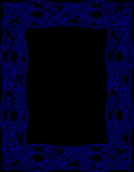 Intricate Celtic Knot Border Design PNG