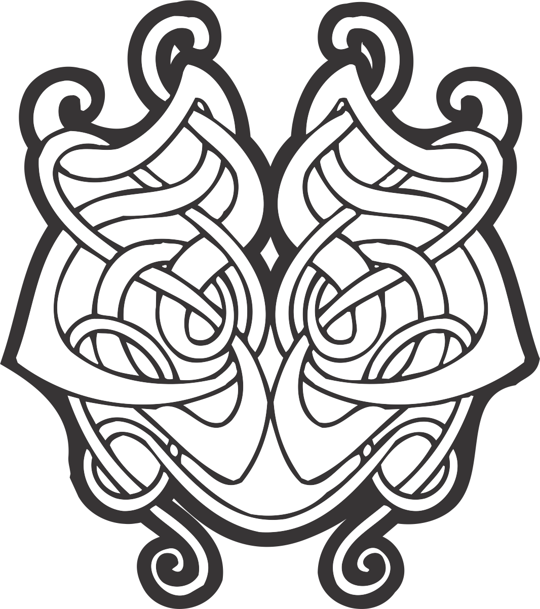 Intricate Celtic Knot Design_ Vector PNG