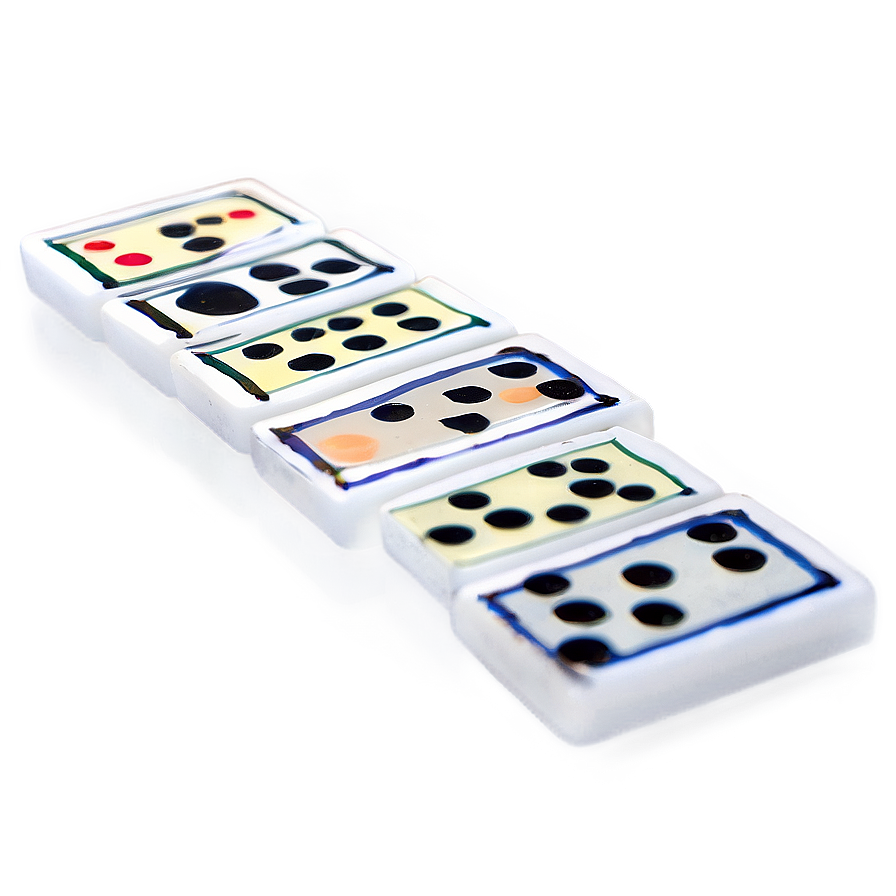Intricate Dominoes Setup Png 06122024 PNG