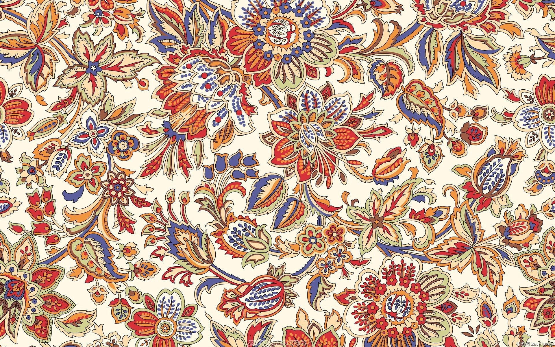 Intricate Floral Pattern Image Wallpaper