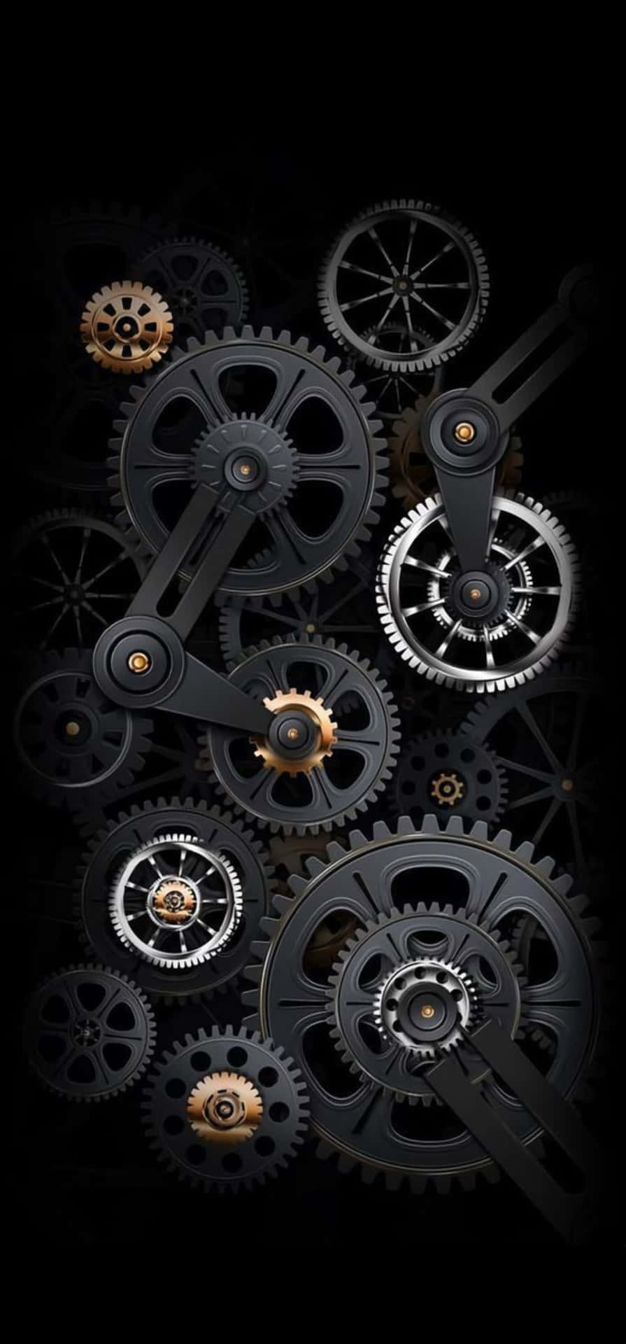 Intricate Gear Mechanism Samsung S23 Ultra Wallpaper Wallpaper