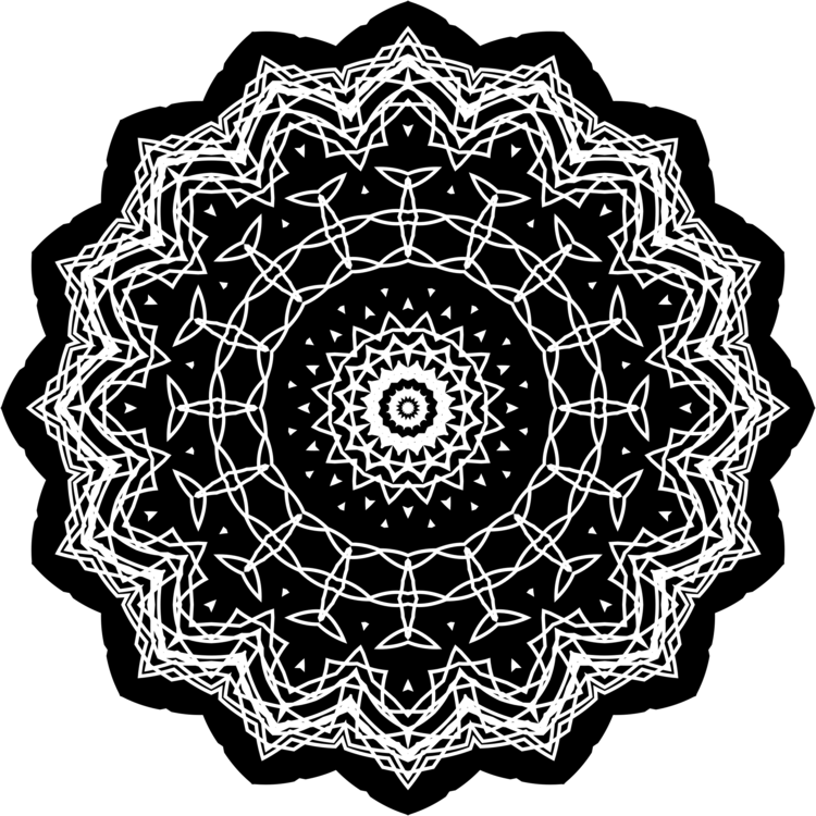 Intricate Geometric Mandala Pattern PNG