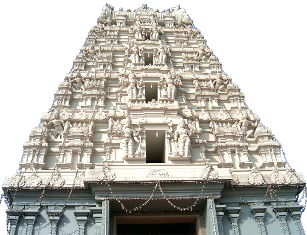 Intricate Hindu Temple Gopuram PNG