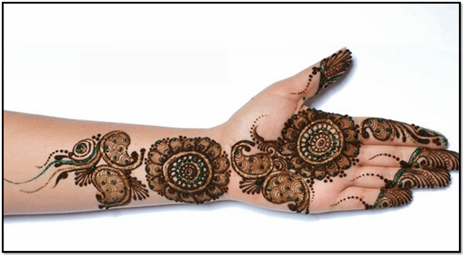 Intricate Mehndi Designon Handand Arm PNG