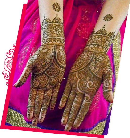 Intricate Mehndi Designon Hands PNG
