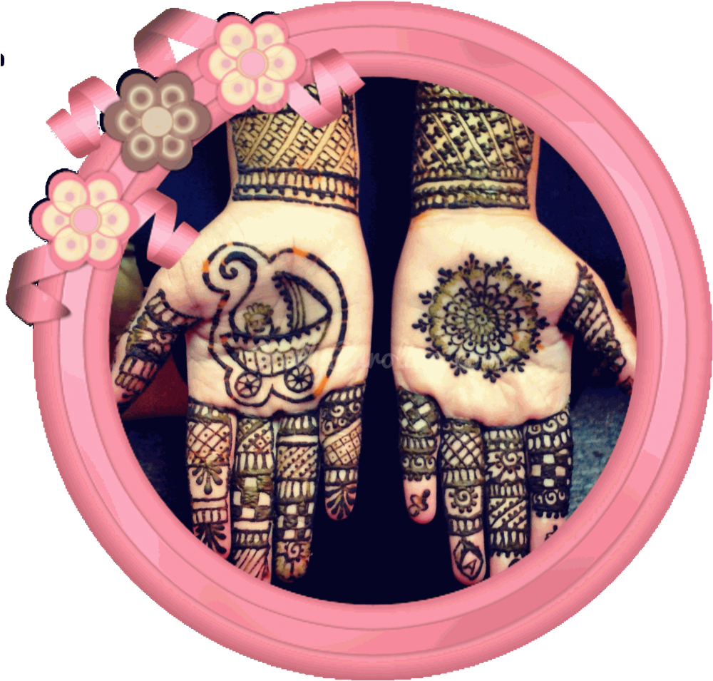 Intricate Mehndi Designson Hands PNG