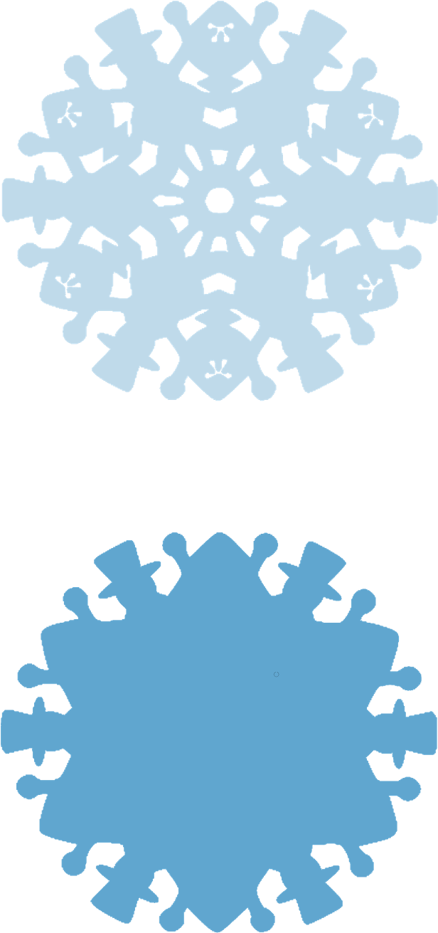 Intricate Paper Snowflakes Design PNG