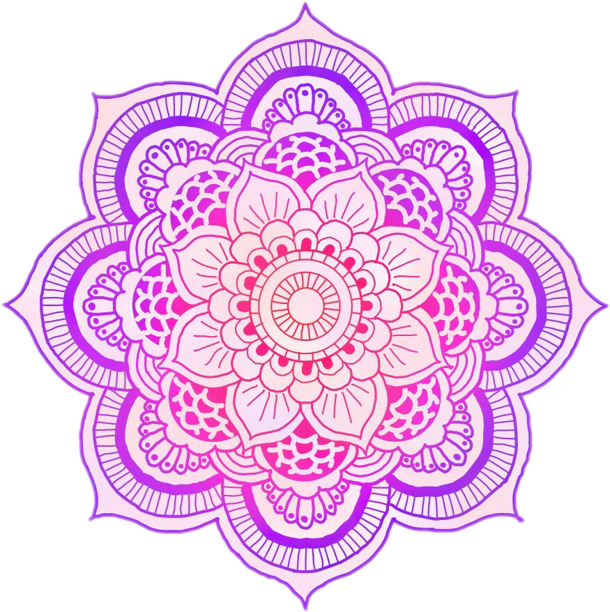 Intricate Purple Mandala Design PNG