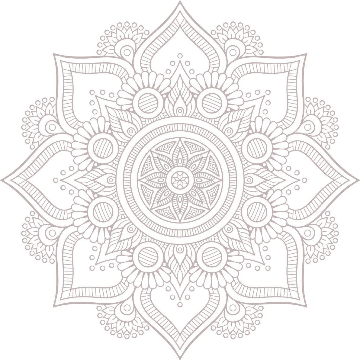 Intricate Red Mandalaon Blue Background PNG