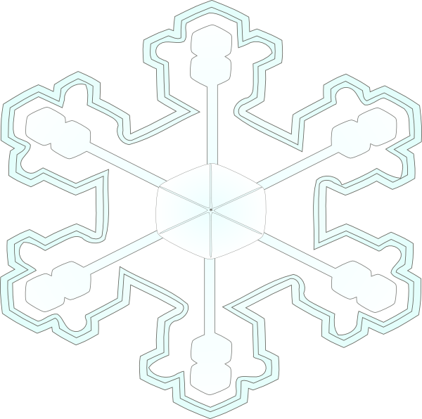 Intricate Snowflake Design PNG