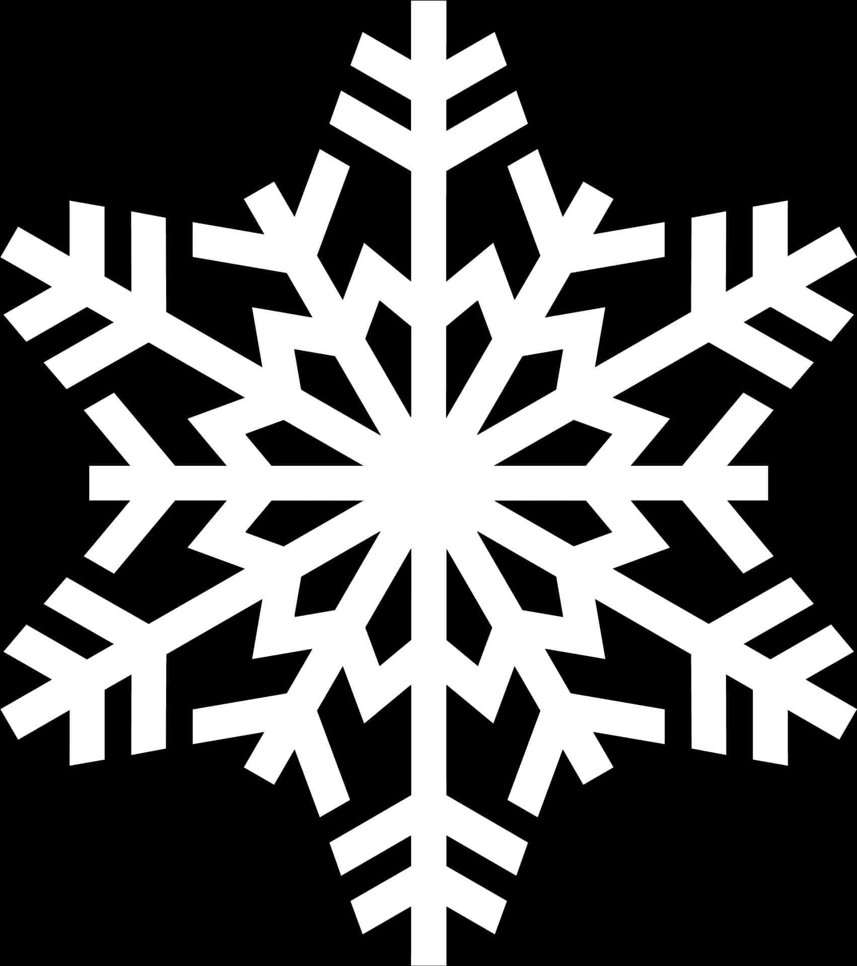 Intricate Snowflake Design PNG