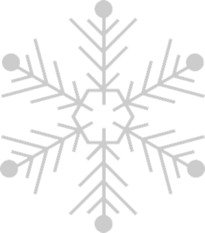 Intricate Snowflake Design PNG