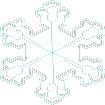 Intricate Snowflake Design PNG